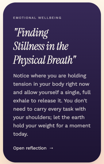 ✦ Daily Reflection preview